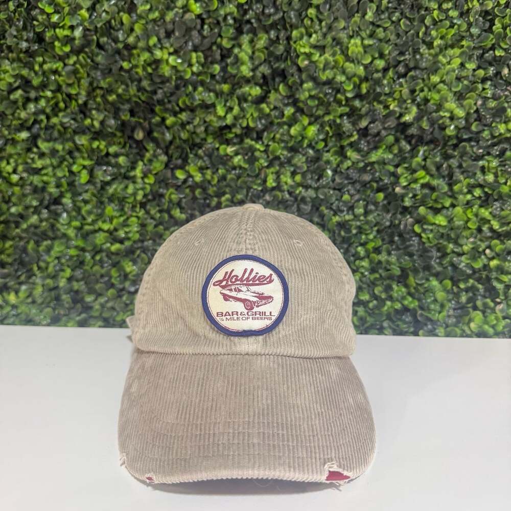 Hollies Bar & Grill Corduroy Distressed Baseball Hat